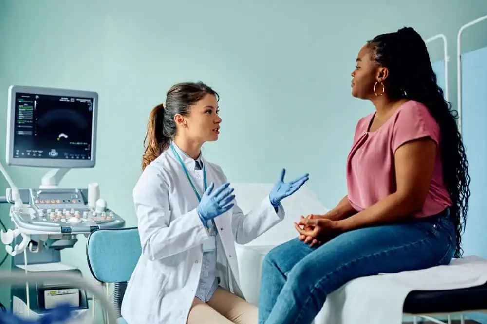 Rejuvenating Intimacy: Exploring Surgical Solutions for Vaginal Laxity 1 Woman have consultation about vaginal laxity Watford